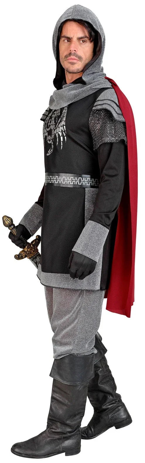 Disfraz de Caballero Medieval Oscuro para Hombre Caballeros y Cruzados Medievales Widmann